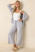 Z Supply The Perfect Black & White Stripe Button Up Top
