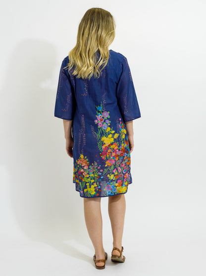 Bangalow Boho Dress in Navy Spring