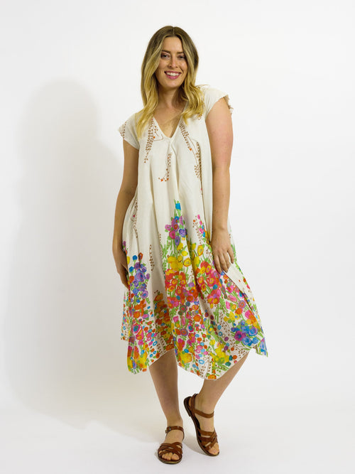 Maheno Dress in Vanilla Spring