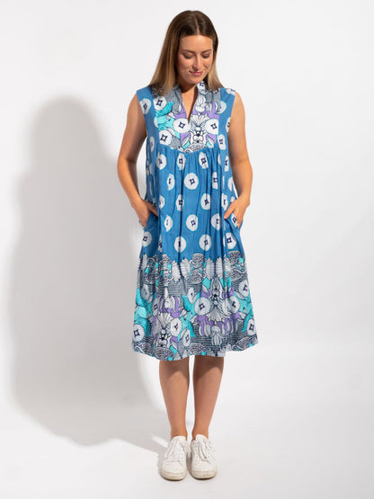 Kuranda Dress in Blue Lotus