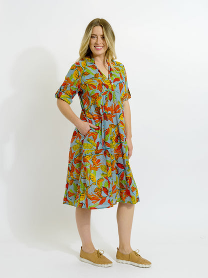 Mareeba Dress in Autumn Leaves