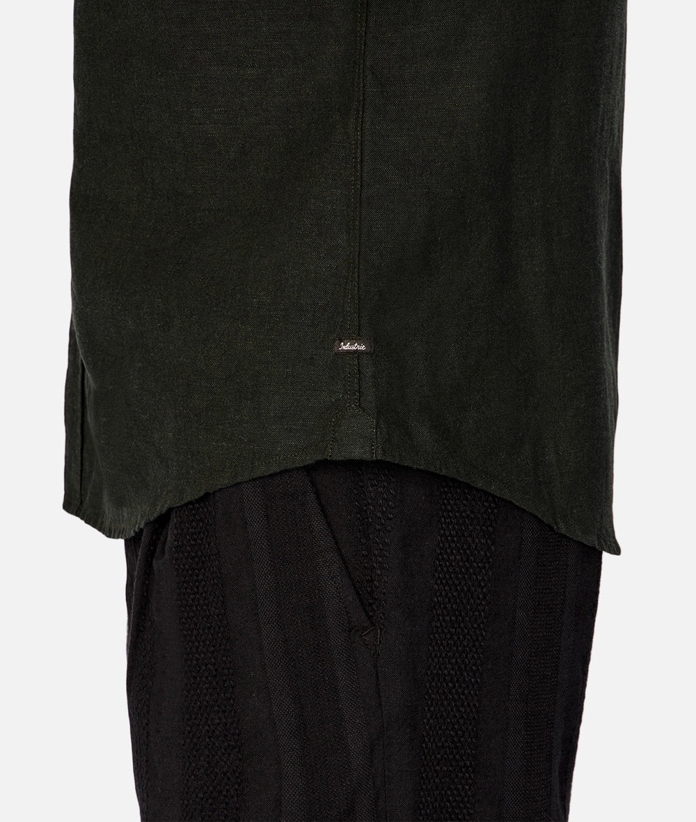 Industrie Tennyson Linen Blend Long Sleeve Shirt