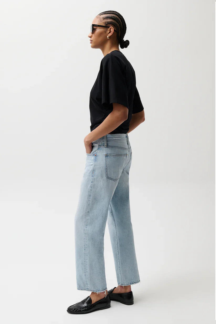 PISTOLA Lexi Mid Rise Bowed Straight Women's Jeans