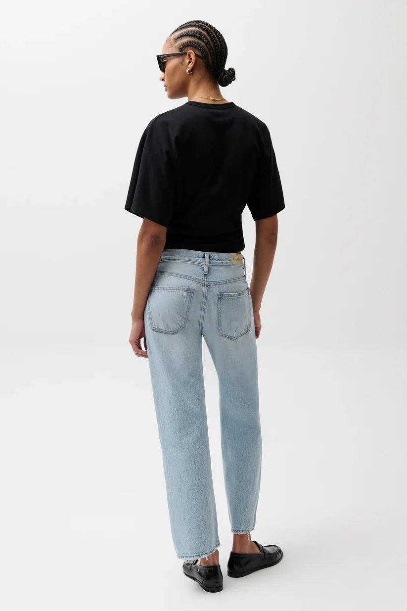 PISTOLA Lexi Mid Rise Bowed Straight Women's Jeans