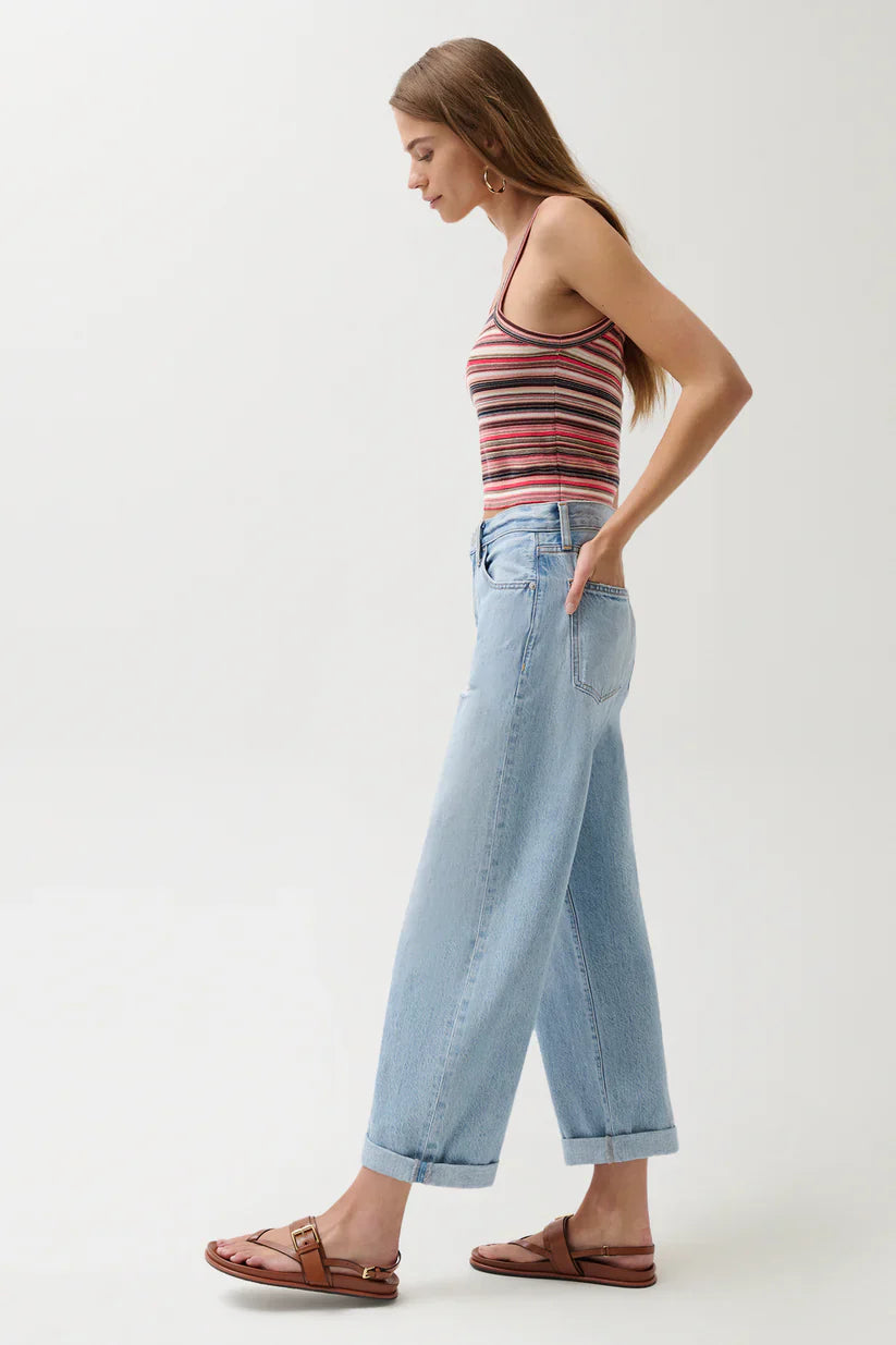 PISTOLA Donny Rolled Hem Boyfriend Jeans