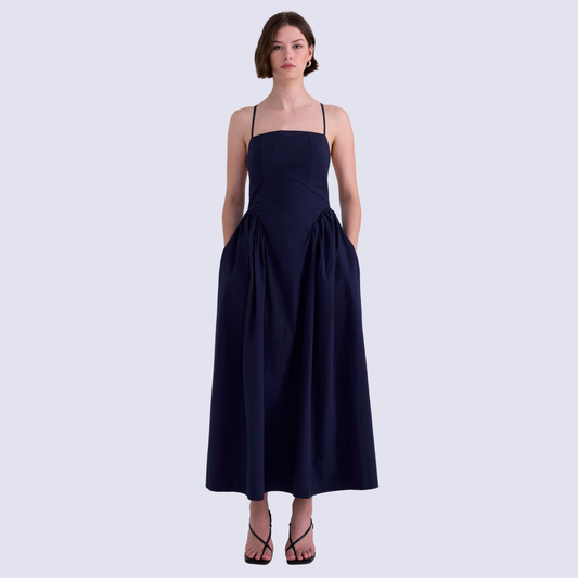 PISTOLA Sadee Open Back Dress