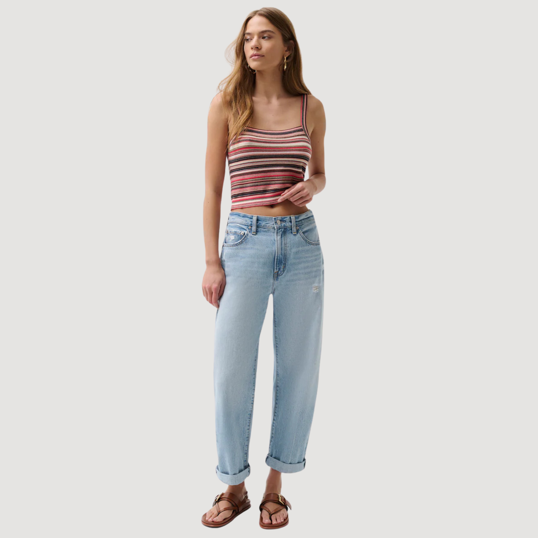 PISTOLA Donny Rolled Hem Boyfriend Jeans