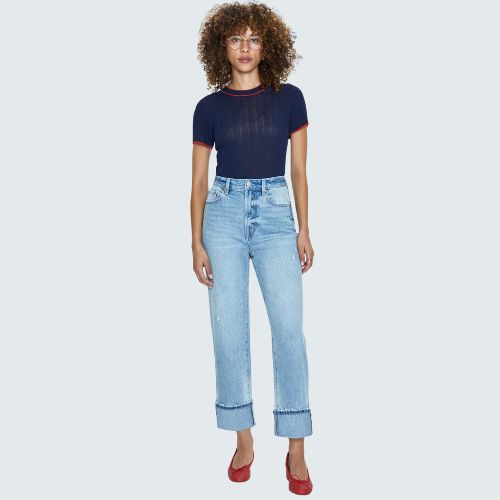 PISTOLA Cassie Super High Rise Straight Jean