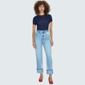 PISTOLA Cassie Super High Rise Straight Jean