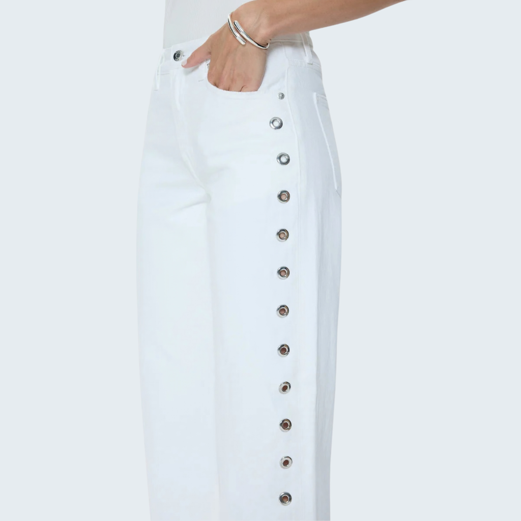 PISTOLA Lexi Mid Rise Bowed Straight Women's Jeans
