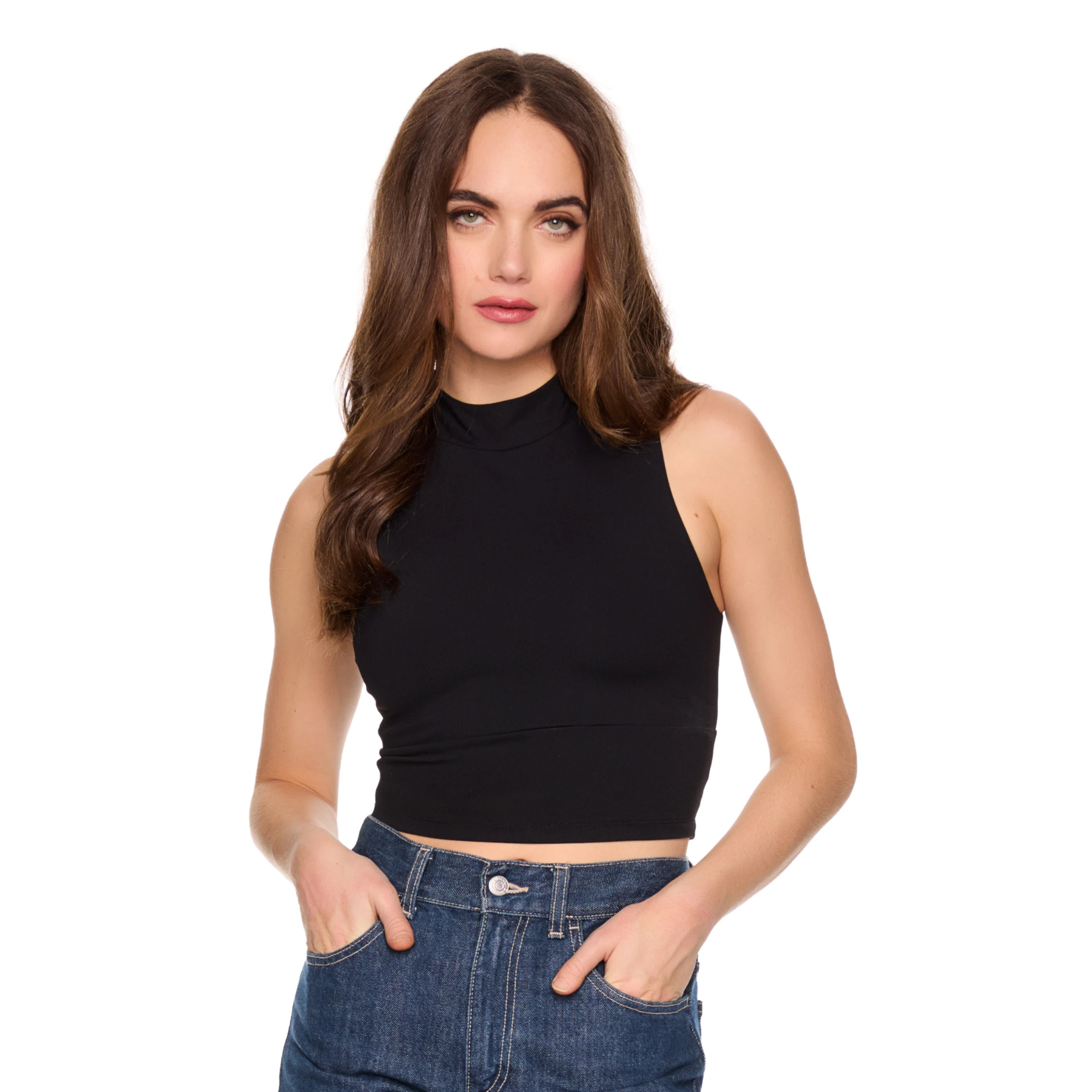 Susana Monaco Mock Sleeveless Top