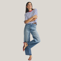 PISTOLA Tate Crop High Rise Bowed Wide Leg Jeans