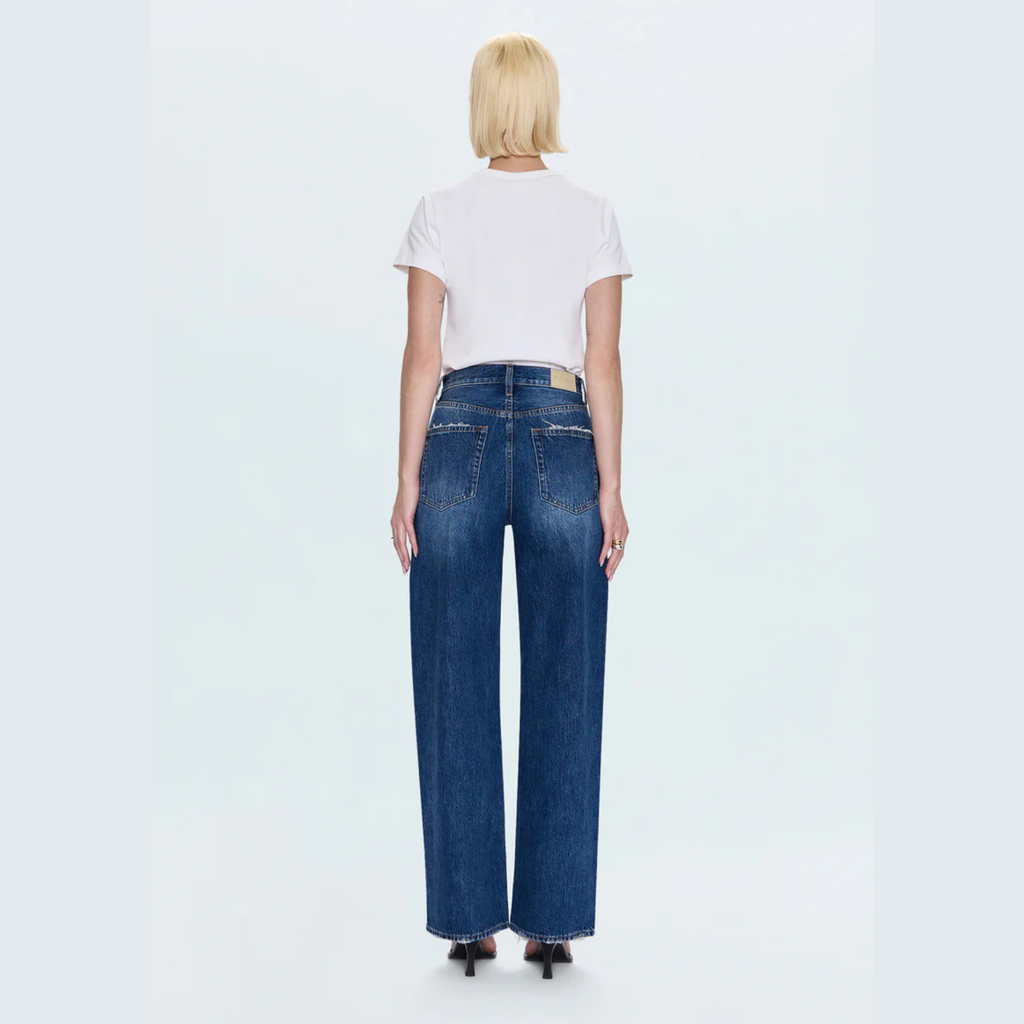 PISTOLA Tate High Rise Bowed Wide Leg Jean