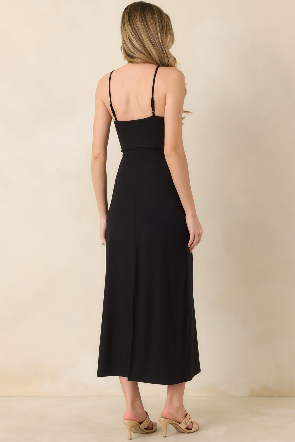 Z Supply Black Astoria Halter Maxi Dress