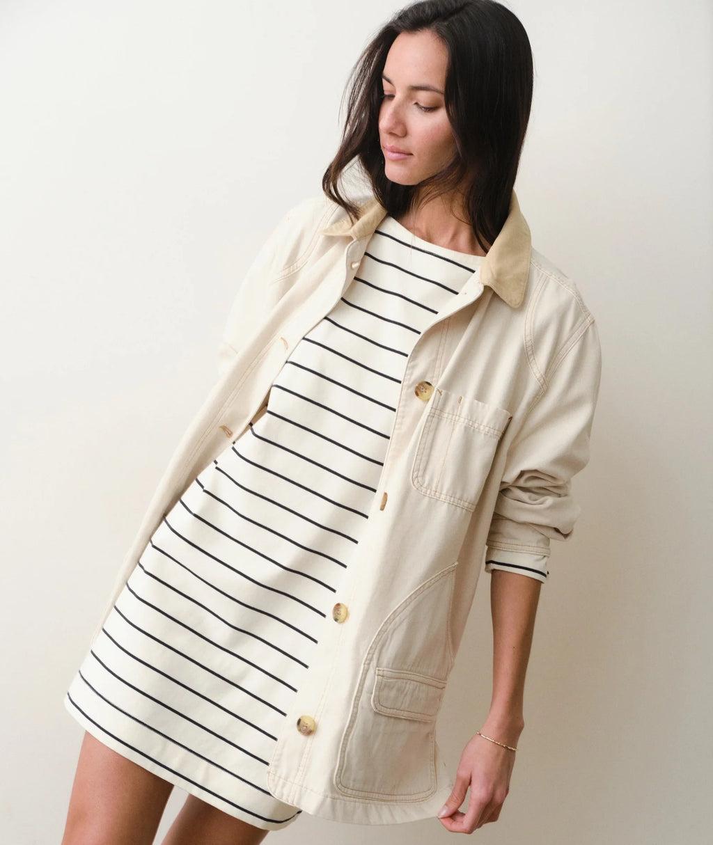 Marine Layer Luxe Sueded Mariner Dress