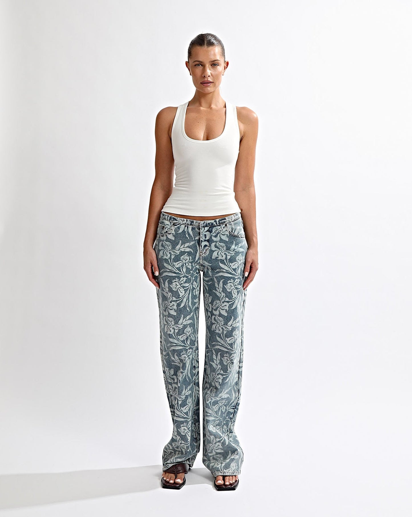 Ashton Jeans Blue Sol Cropped