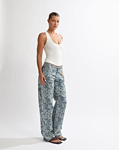 Ashton Jeans Blue Sol Cropped