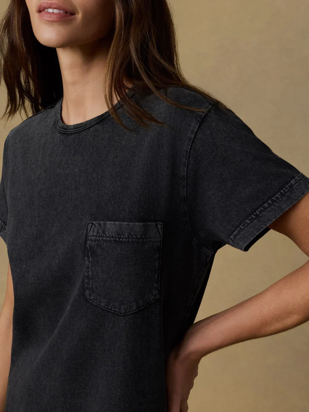 Faherty Recycled Cotton Jersey T Shirt Dress