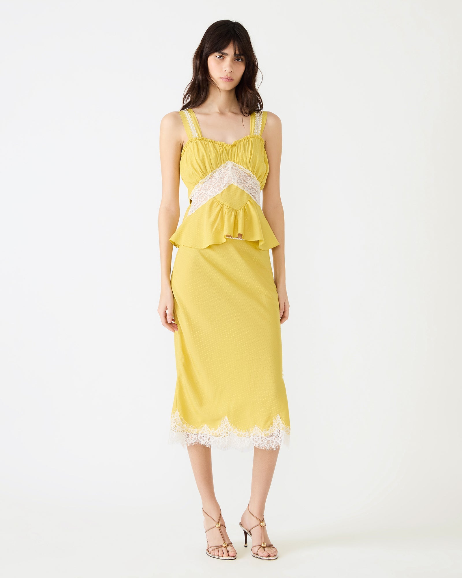 CINTHIA TOP GOLDEN LIME