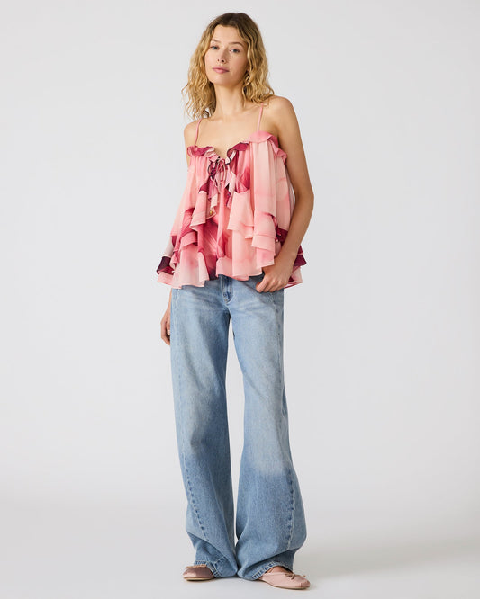 RHIANON TOP CORAL CLOUD
