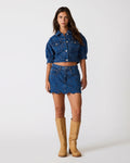 DELILAH SKORT BLUE DEPTHS