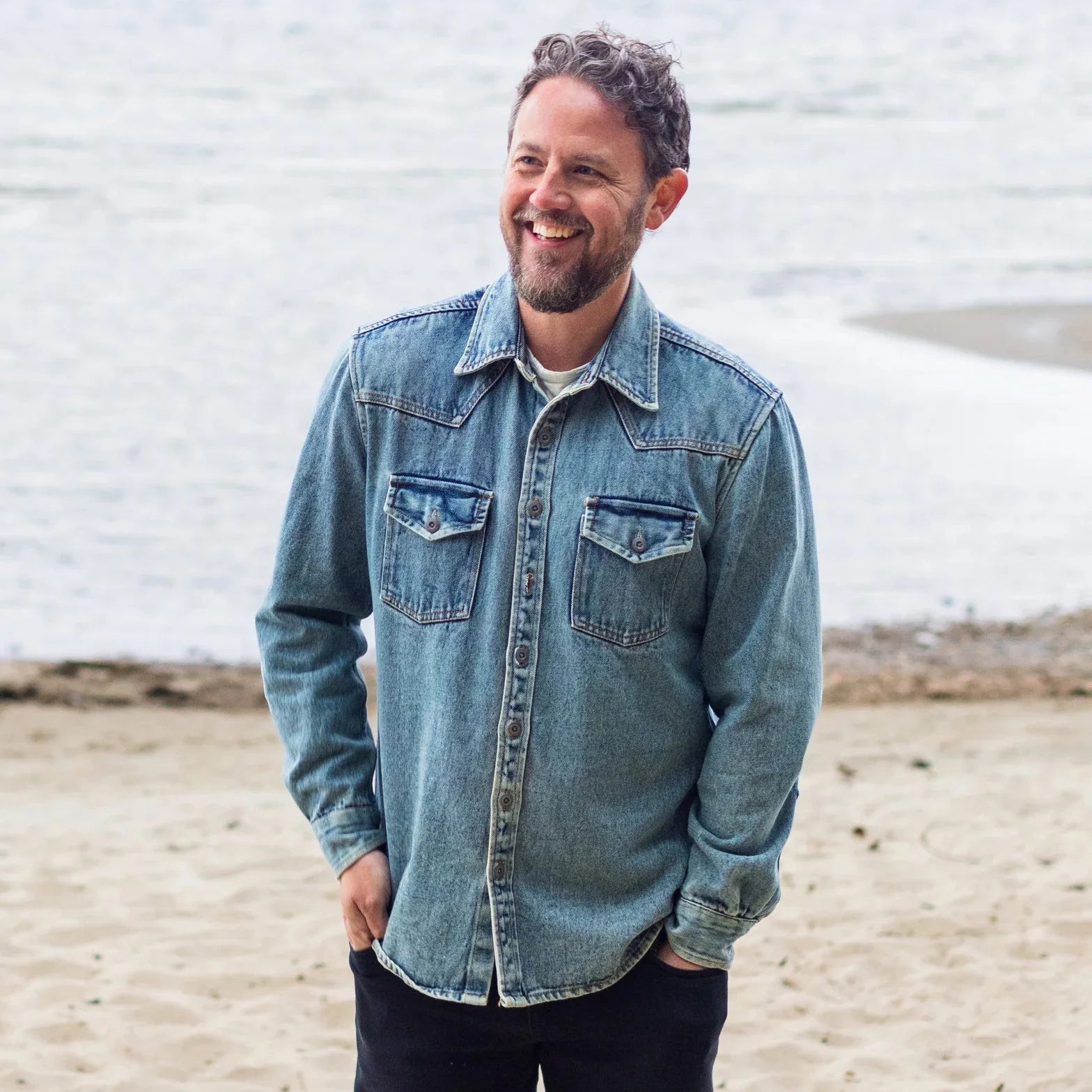One World Brother The World Traveler Denim Shirt Jacket