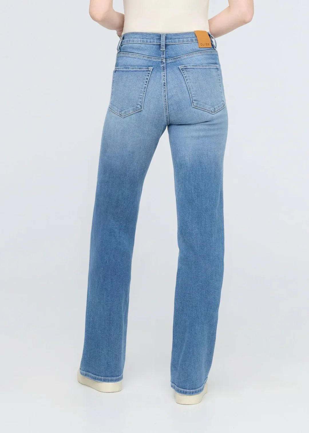DUER Women's Performance Denim+ High Rise Straight