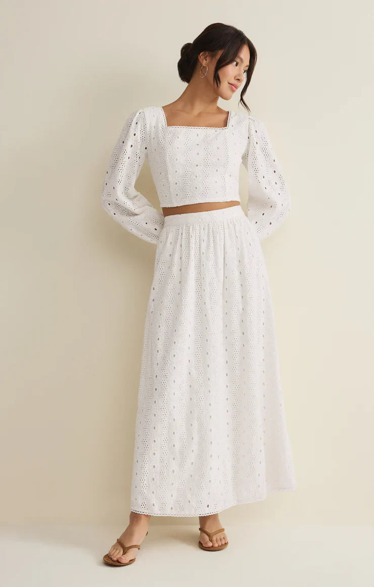 Bria Eyelet Top
