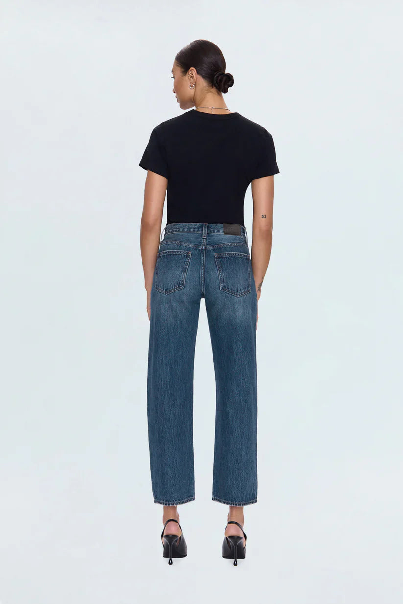 PISTOLA Lexi Mid Rise Bowed Straight Women's Jeans