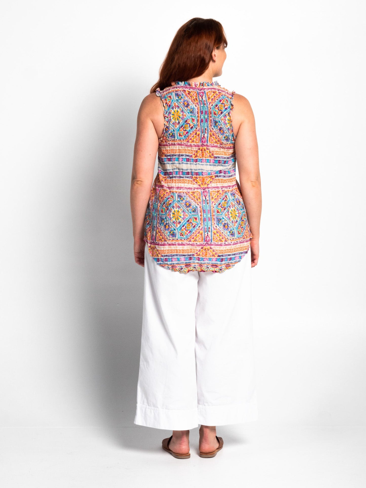 Chilli Top in Kaleido Orange
