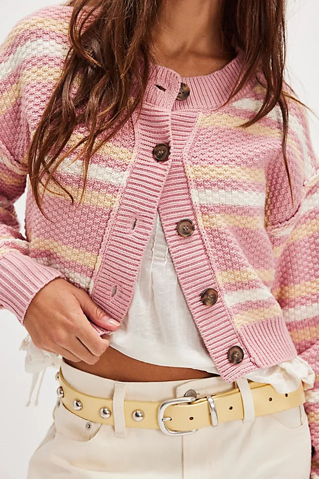 Lila Stripe Cardi
