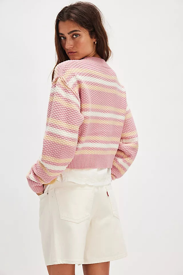Lila Stripe Cardi