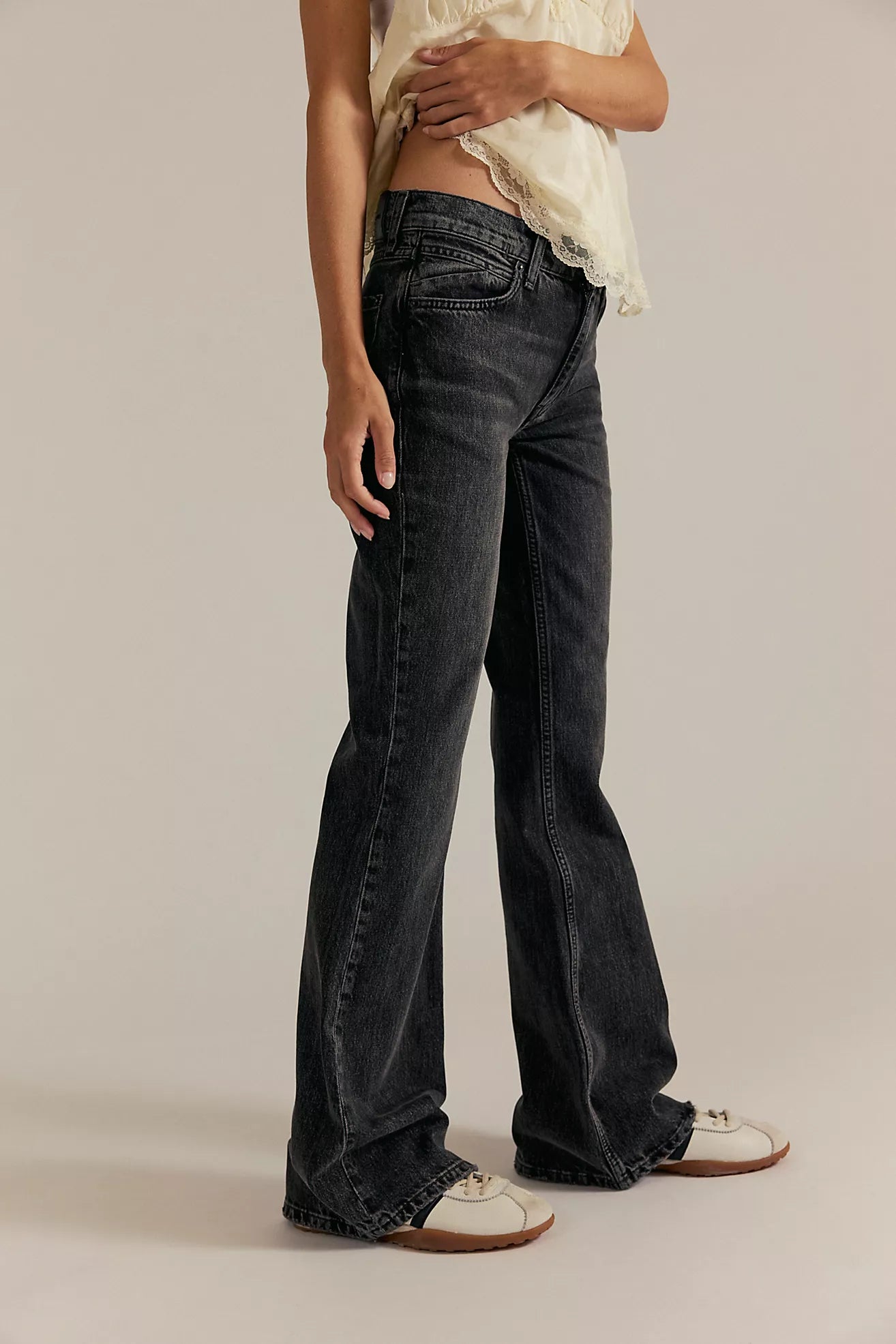 Free People  West Coast Relaxed Flare Jeans