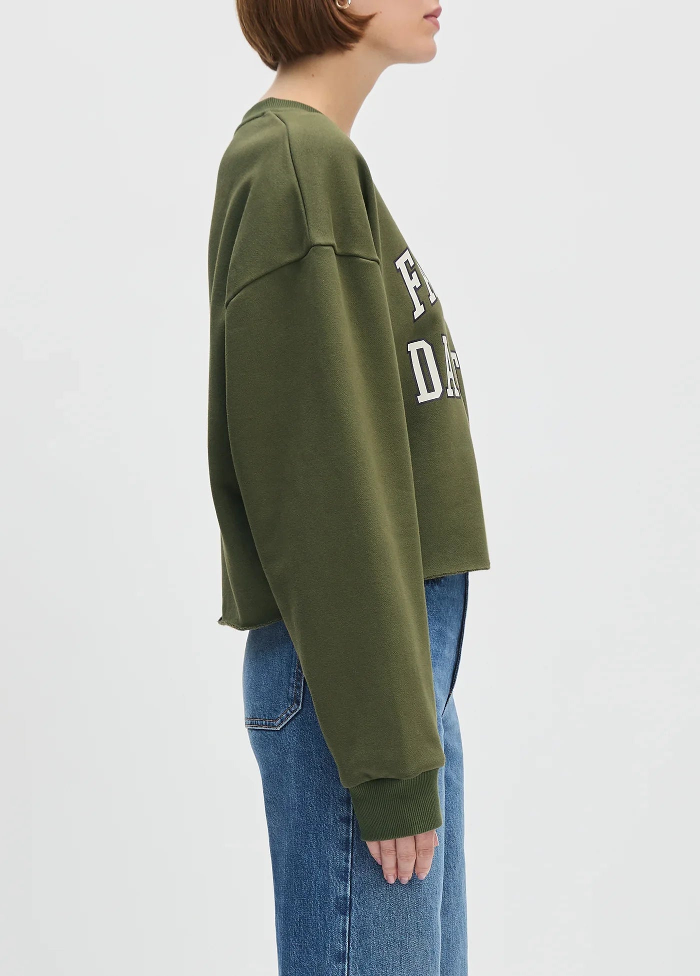 Favorite Daughter Cropped Collegiate Sweatshirt