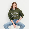 Favorite Daughter Cropped Collegiate Sweatshirt