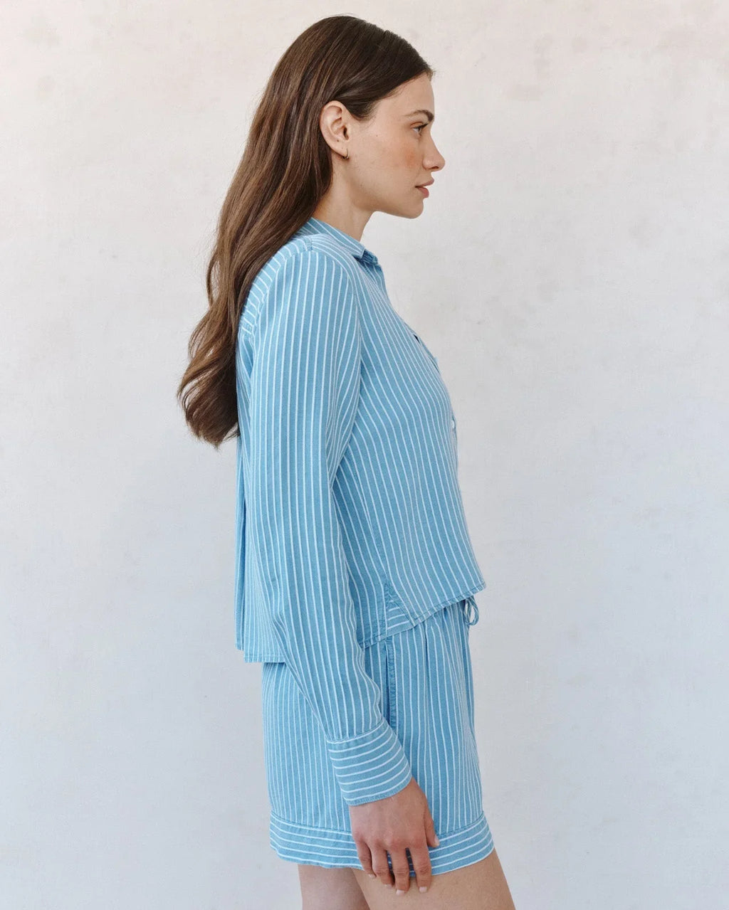 Bella Dahl Mixed Stripe Button Down Shirt