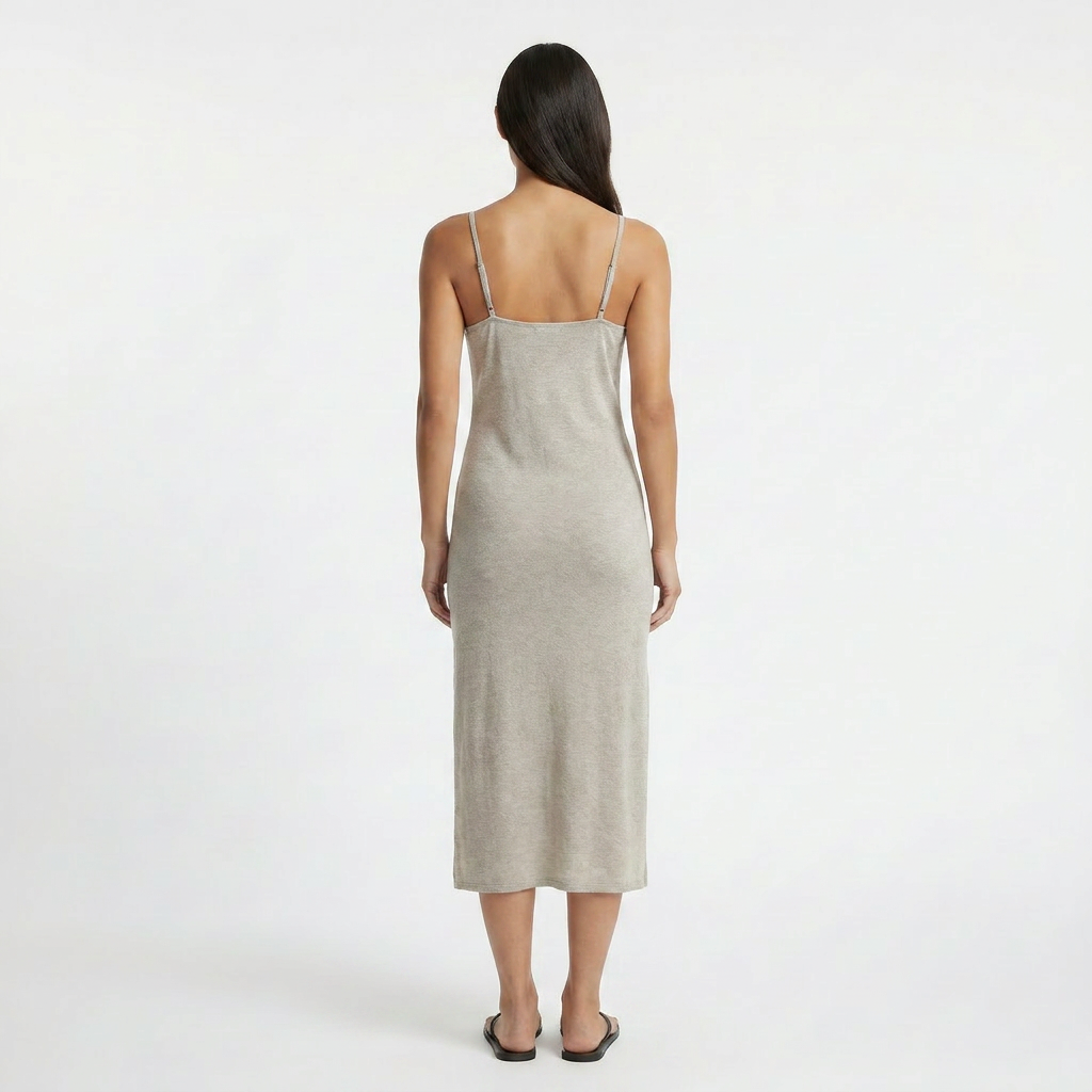 Millie Linen Strappy Slip Dress
