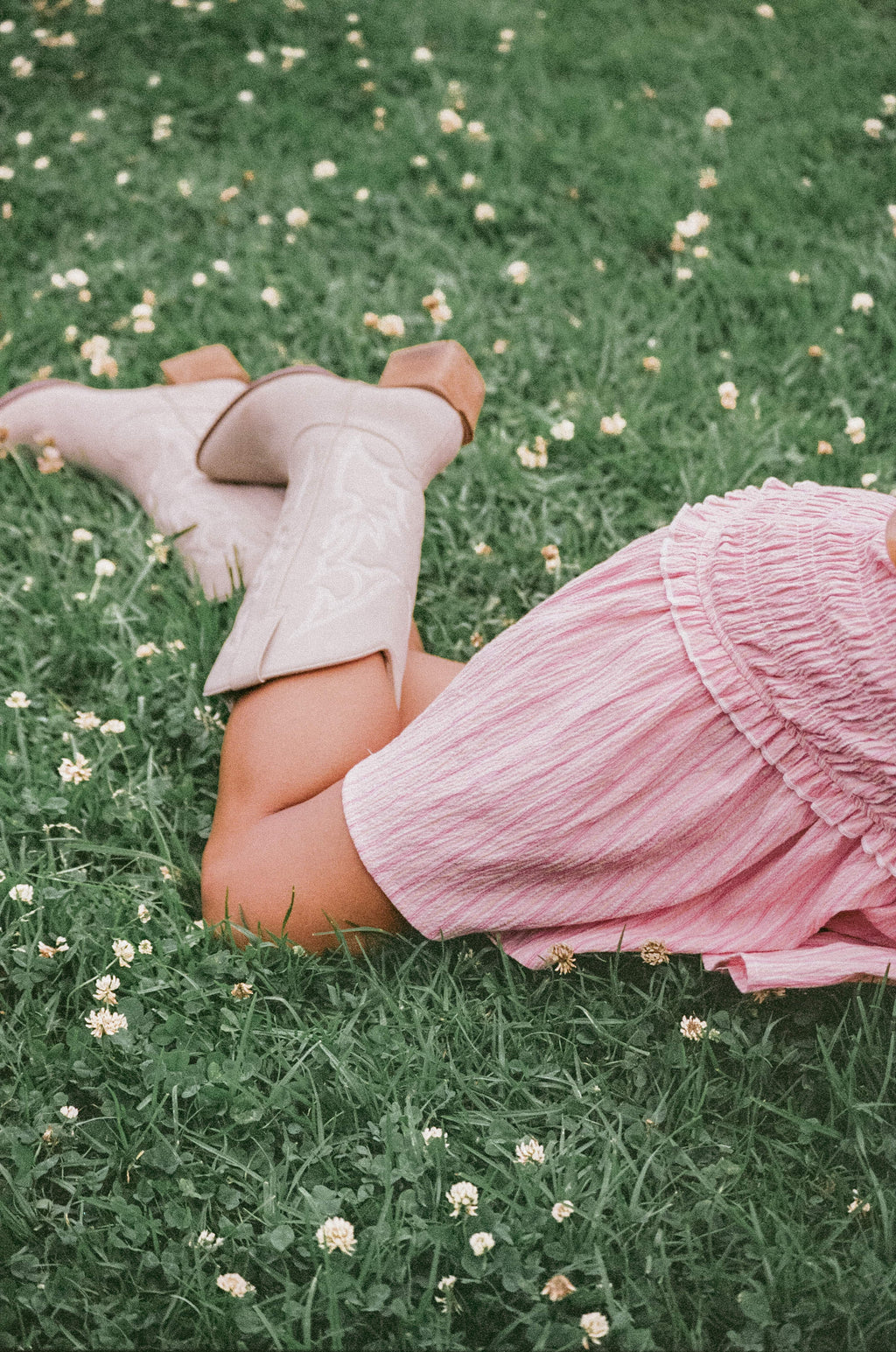 Kaelyn Gather Mini Dress - Pink Stripe