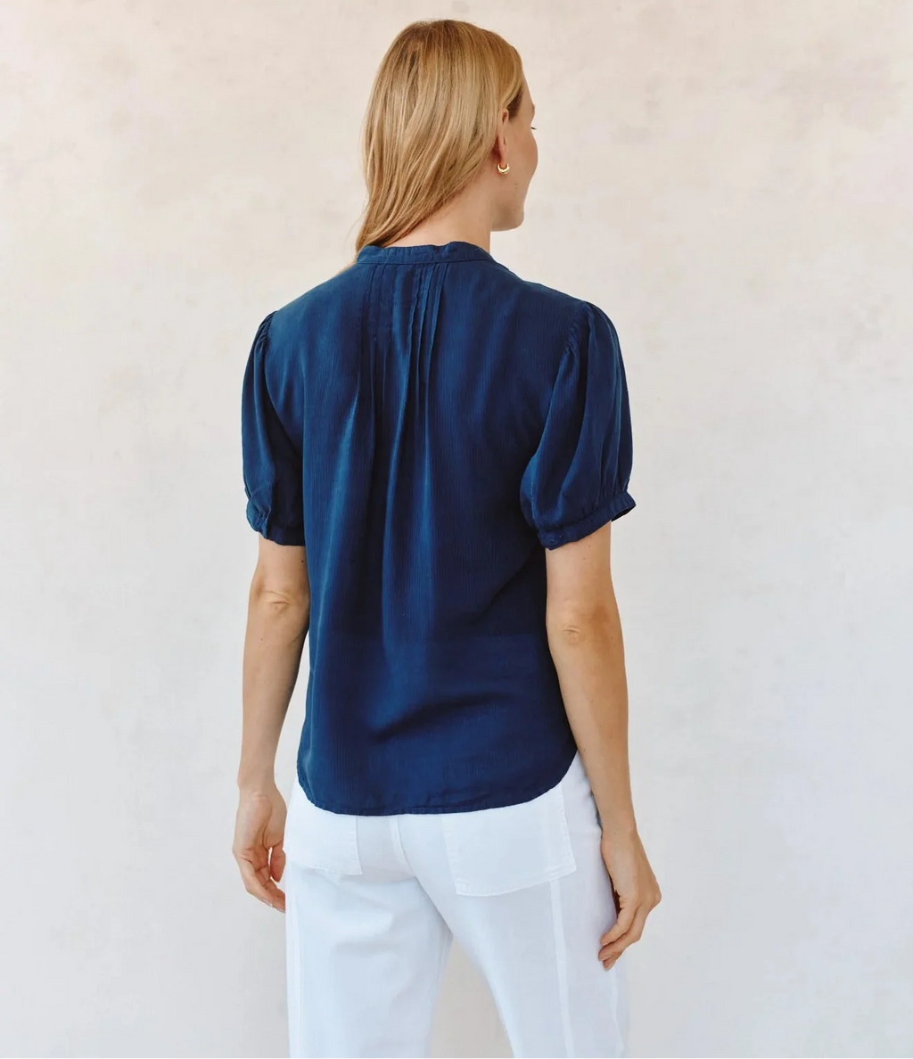 Bella Dahl Short Sleeve Pintuck Shirt
