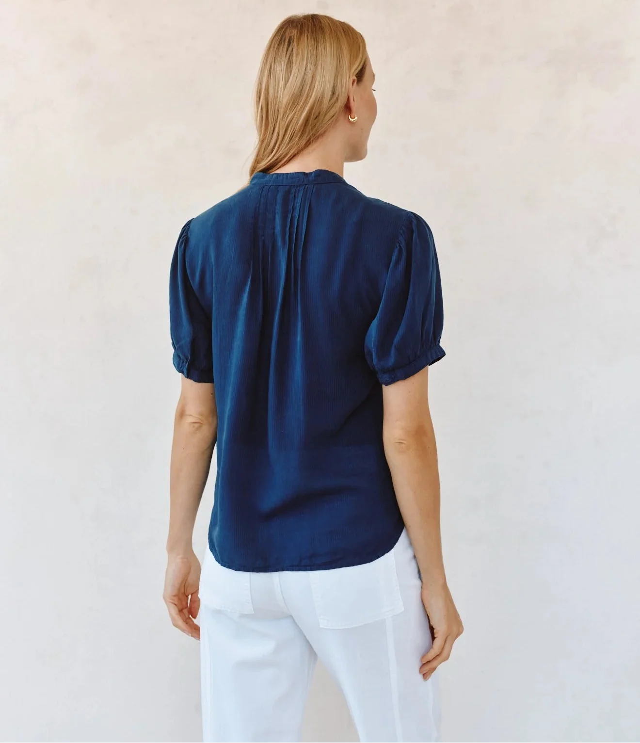 Bella Dahl Short Sleeve Pintuck Shirt