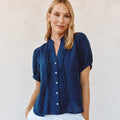 Bella Dahl Short Sleeve Pintuck Shirt