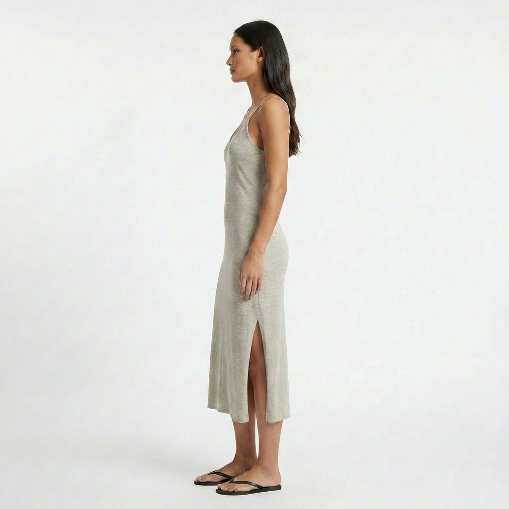 Millie Linen Strappy Slip Dress